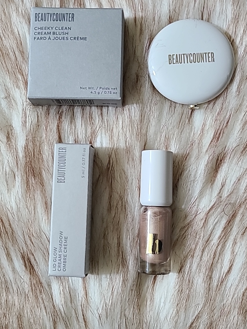 NIB Beautycounter Makeup Lid Glow & Cheeky Clean Blush Bundle